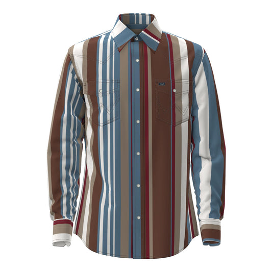 Wrangler® Long Sleeve Brushpopper Vintage Shirt 112375204 Shirt Wrangler