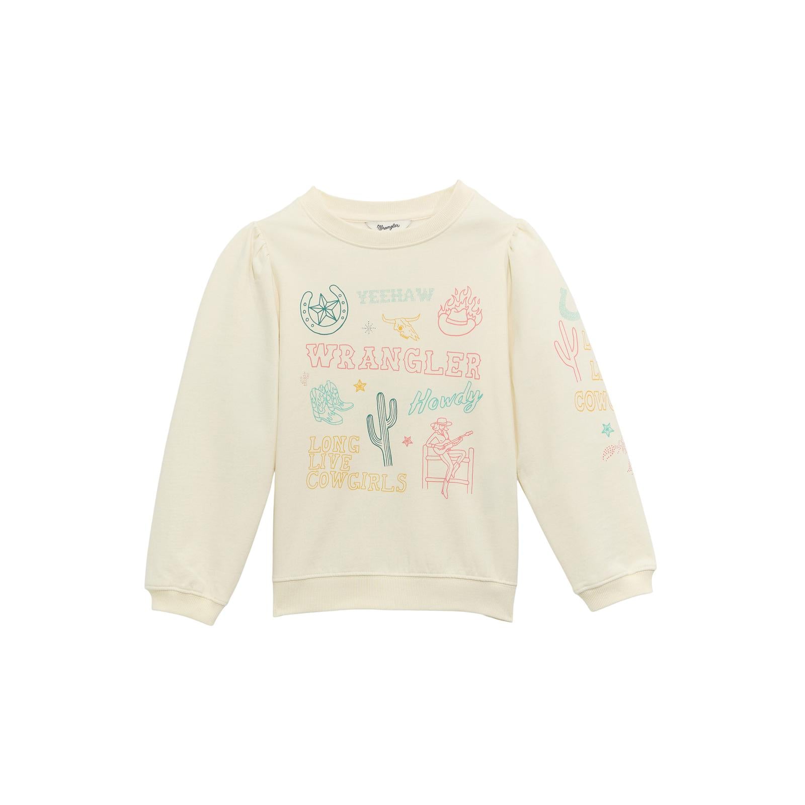  Girls Sweatshirt - White 