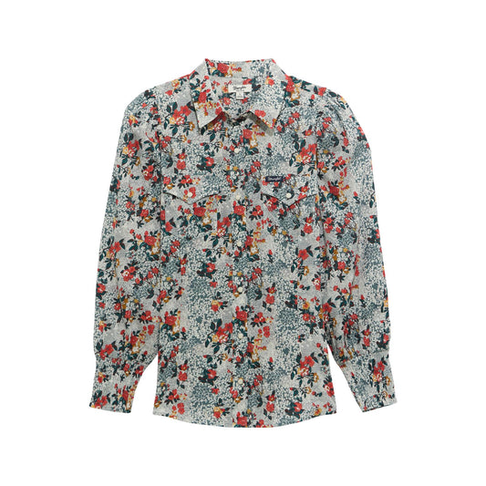 Wrangler Retro® Vintage Western Slim Blouse - Green