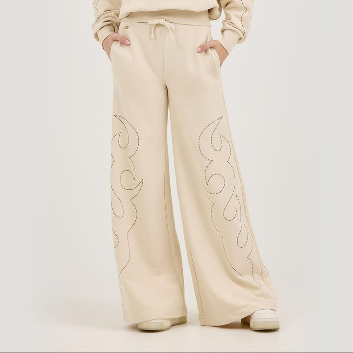 Wrangler® X Lainey Wilson Cowboy Sweatpants - Cream 112375657 Pants Women's Wrangler Wrangler