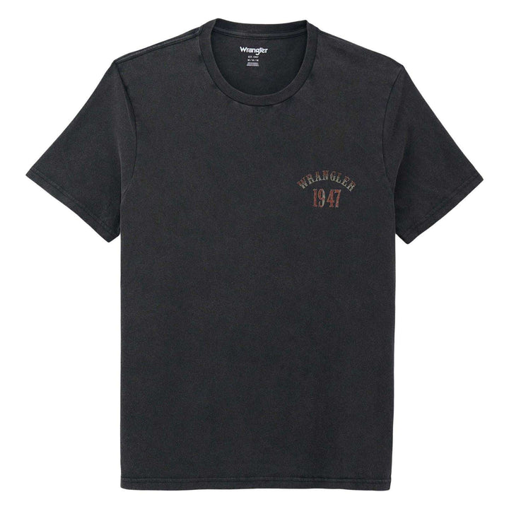 Wrangler® Graphic Short Sleeve T-Shirt Regular Fit Jet Black | 112375726 T Shirt Graphic T Shirt Men's Short Sleeve T Shirt Wrangler Wrangler