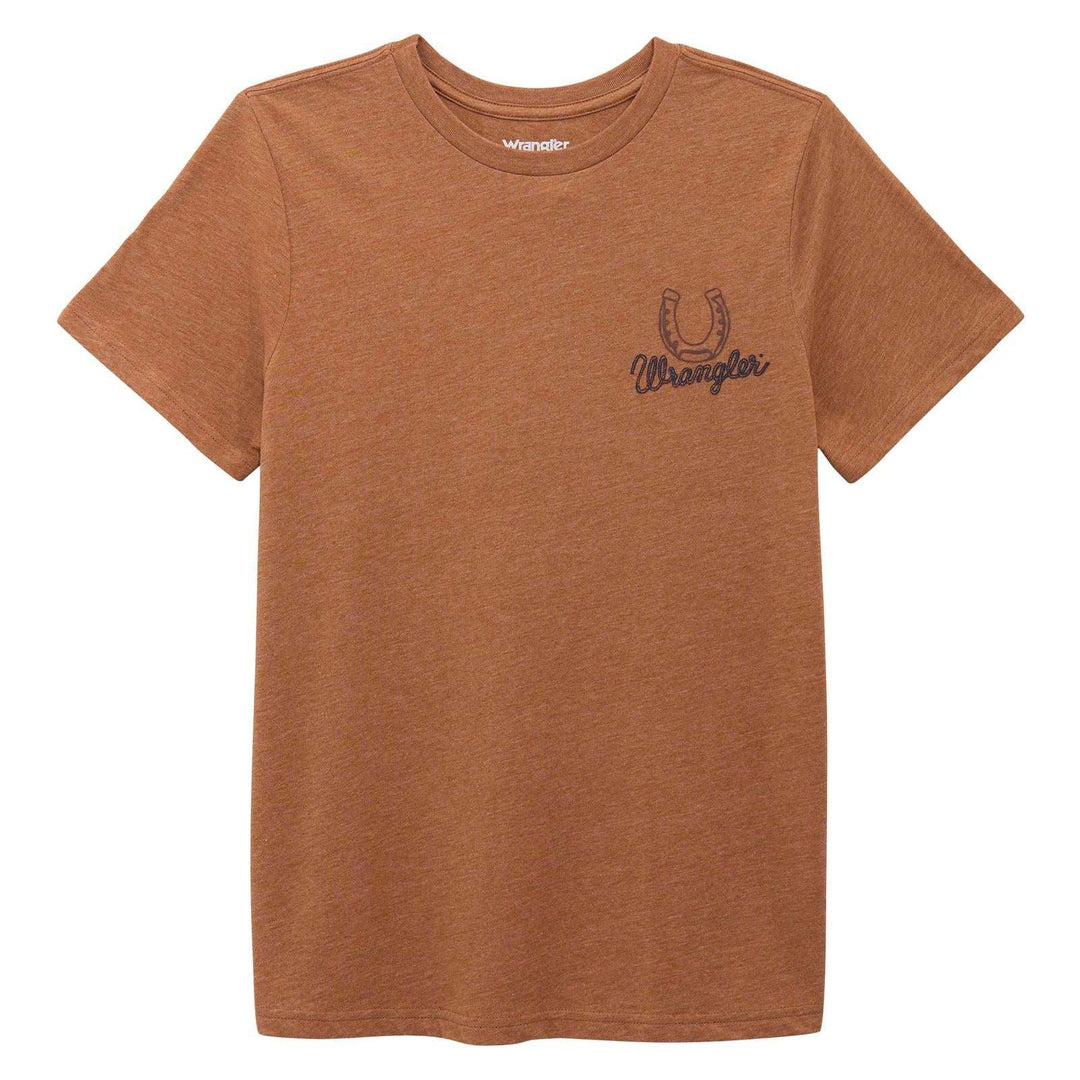 Wrangler® Short Sleeve T-Shirt Regular Fit Rawhide Heather | 112375852 T Shirt Graphic T Shirt Short Sleeve T Shirt Women's Wrangler Wrangler