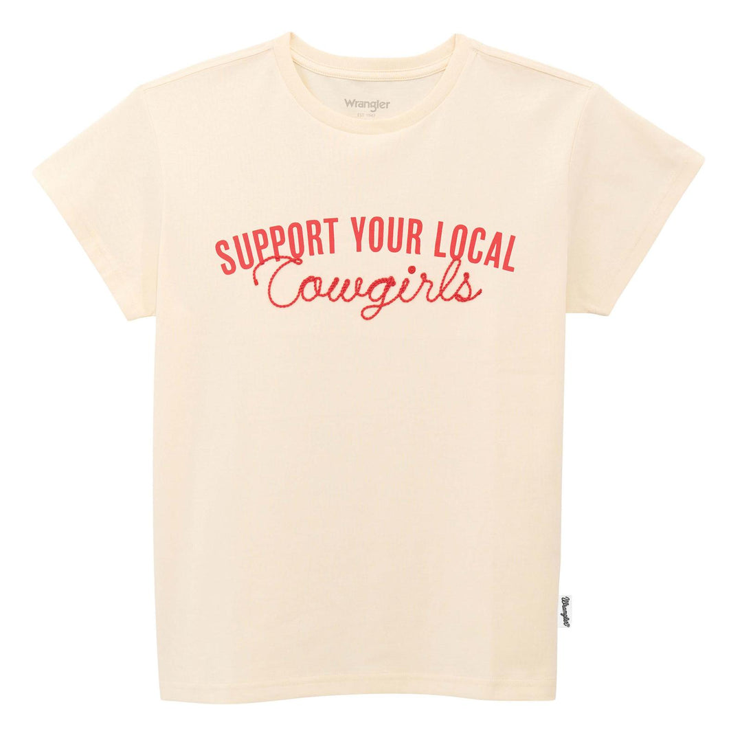 Wrangler Retro® Short Sleeve T-Shirt Regular Fit Antique White | 112375864 T Shirt Graphic T Shirt Short Sleeve T Shirt Women's Wrangler Wrangler