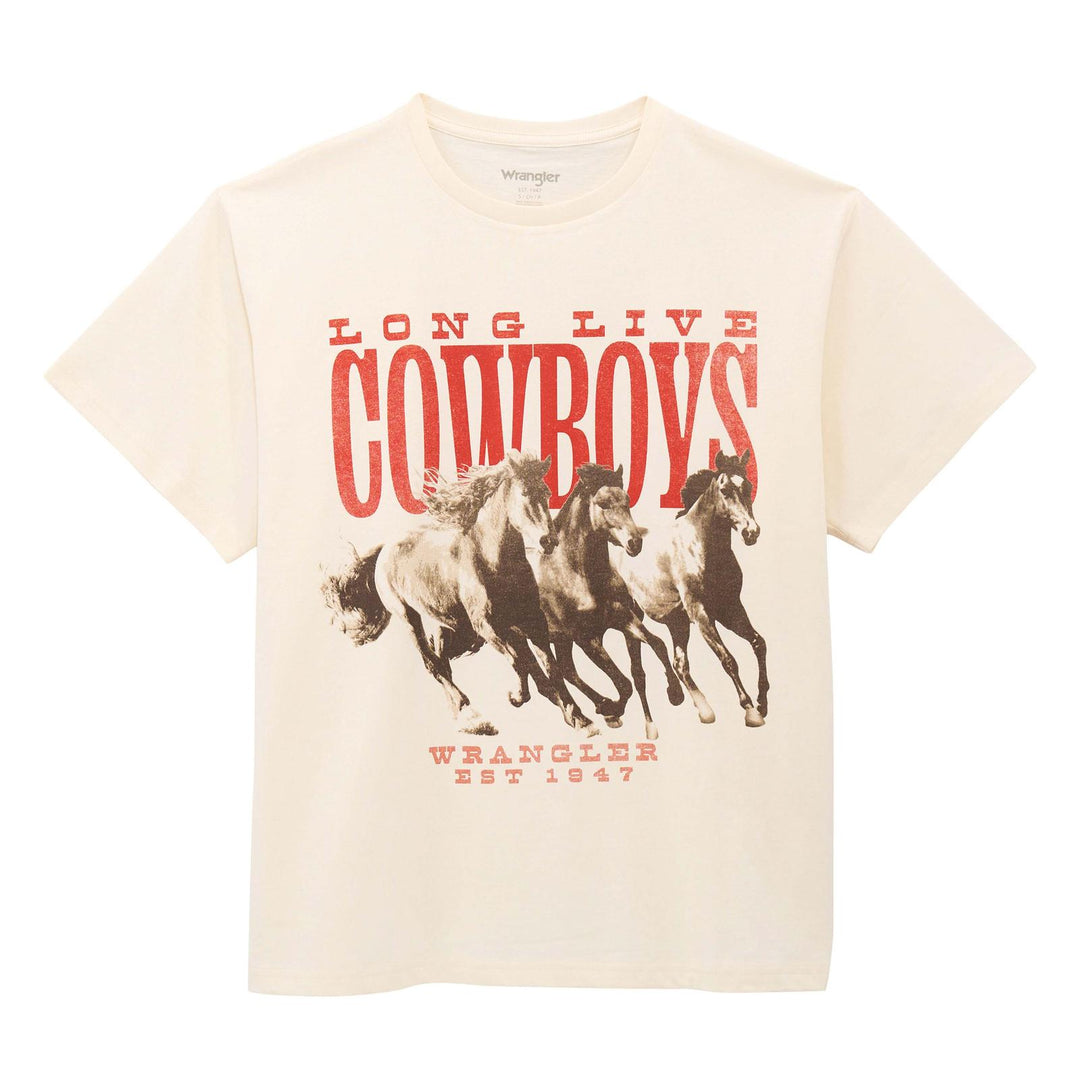 Wrangler Retro® Graphic Short Sleeve T-Shirt Girlfriend Fit Egret | 112375874 T Shirt Graphic T Shirt Short Sleeve T Shirt Women's Wrangler Wrangler