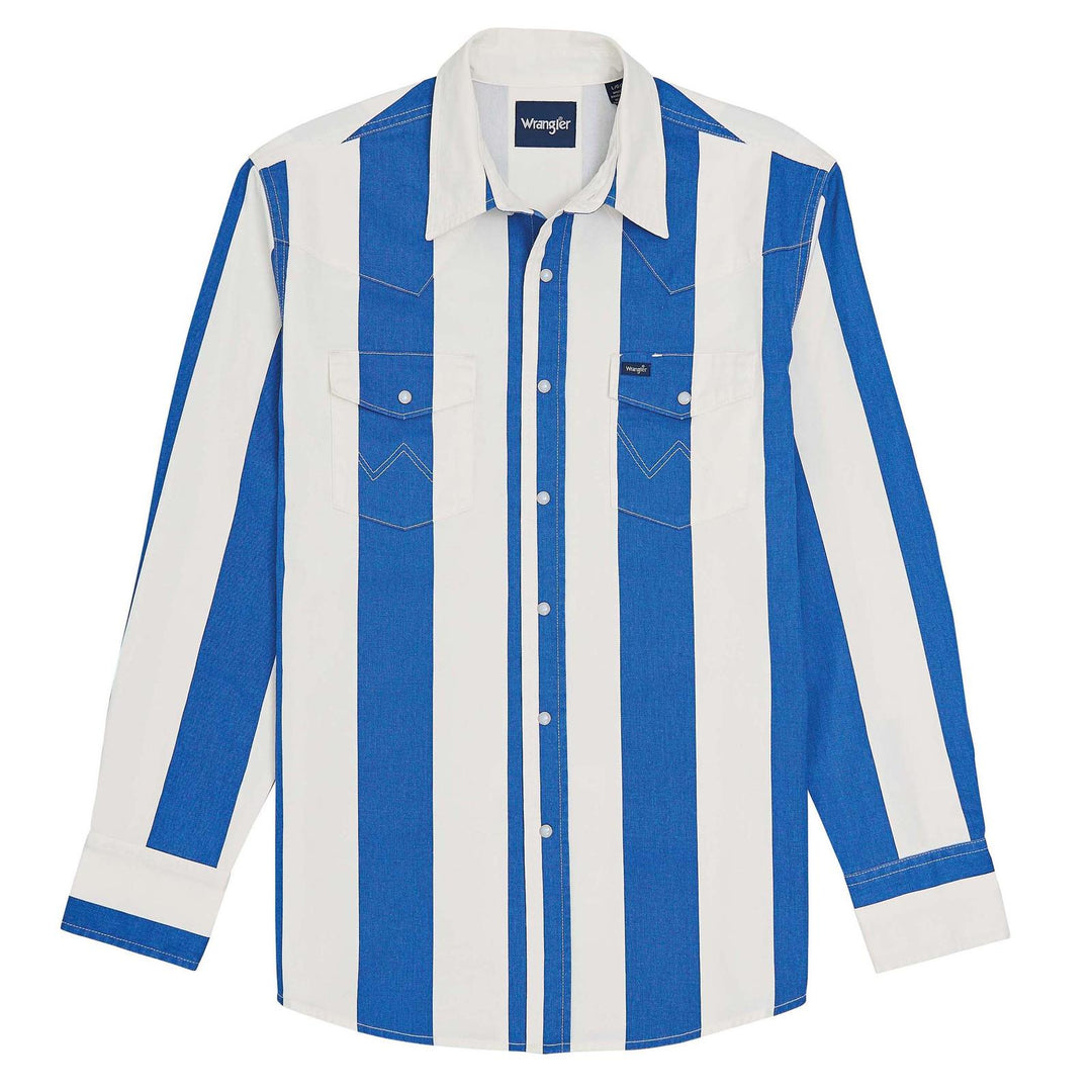 Wrangler® Vintage Inspired Long Sleeve Shirt | 112375917 Shirt Long Sleeve Men's Shirt Snap Shirt Wrangler Wrangler