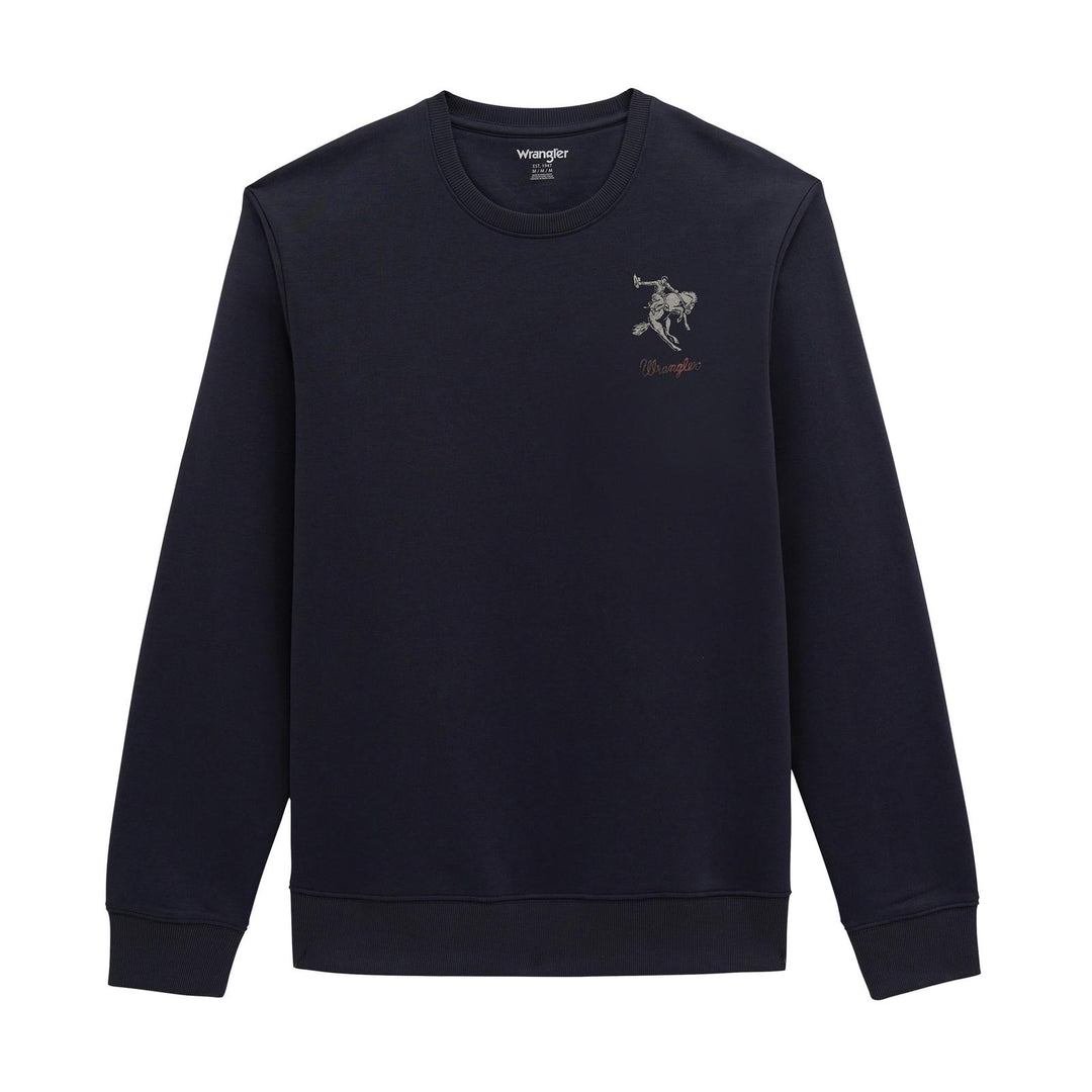 Wrangler® Crew Fleece Pullover - Regular Fit - Ombre Blue - 112380291