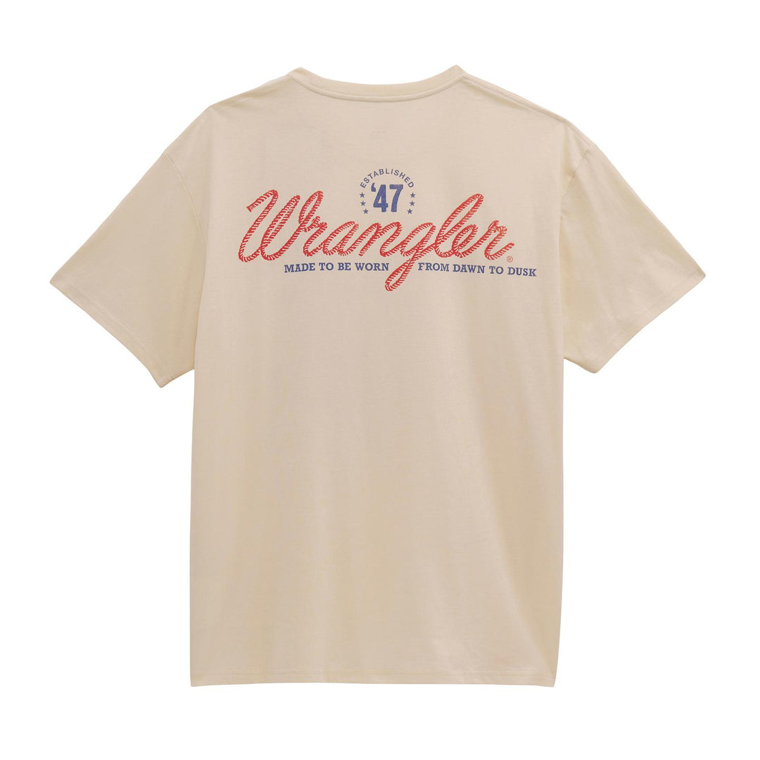 Wrangler® Graphic Short Sleeve T-Shirt - Vintage Fit - Antique White - 112380305