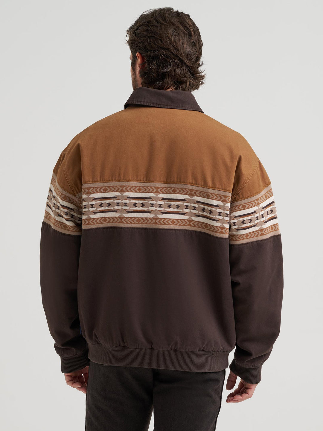 Wrangler® Aztec Bomber Jacket - Chocolate Torte - 112381935