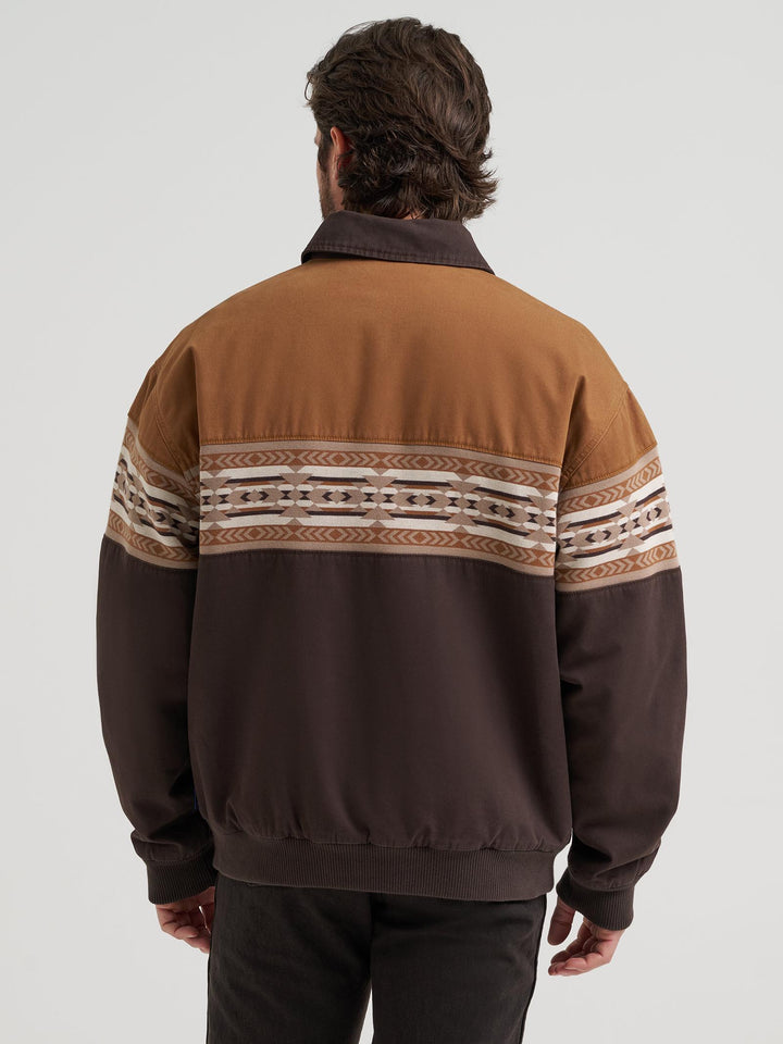 Wrangler® Aztec Bomber Jacket - Chocolate Torte - 112381935