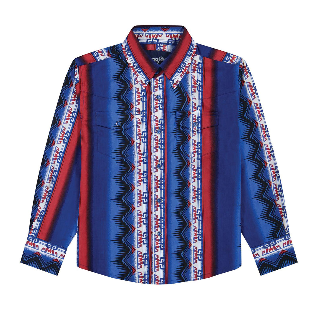 Boys Checotah® Long Sleeve Shirt - Blue Multi - 112381995