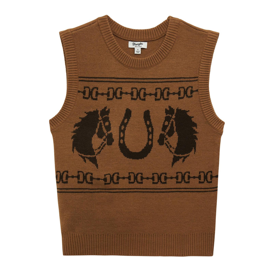 Wrangler Retro® Americana Sweater Vest - Brown - 112382527