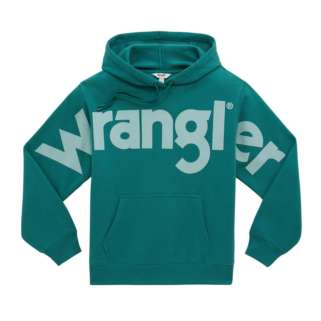 Wrangler Retro® Vintage Logo Hoodie - Turquoise - 112382680