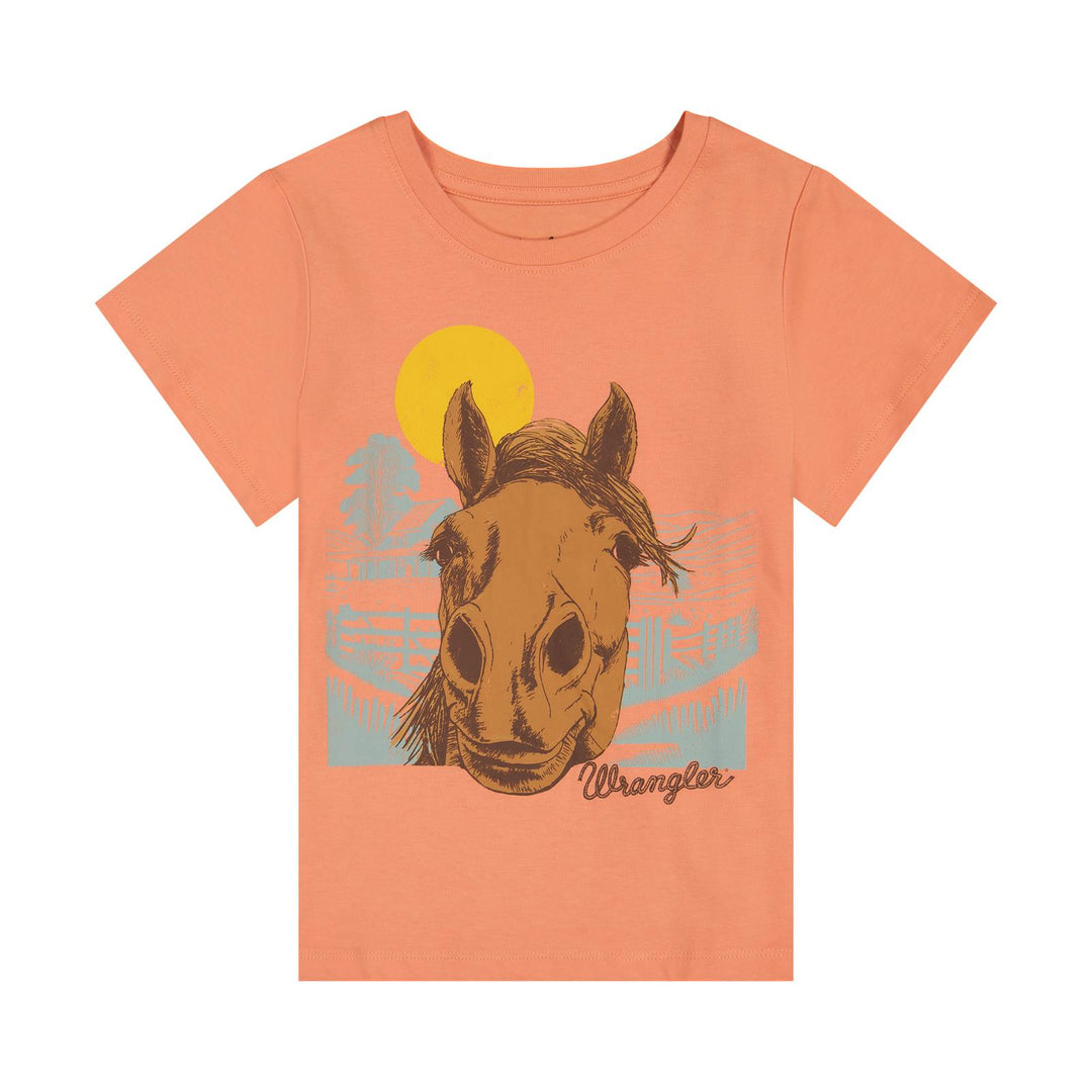 Wrangler® Girls Short Sleeve T-Shirt - Pink - 112382681