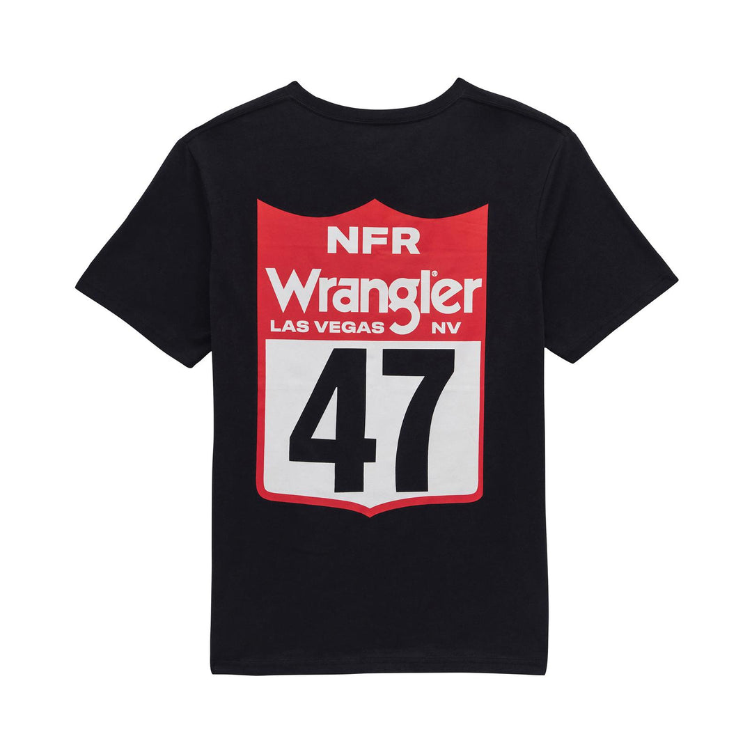 Wrangler® Graphic Short Sleeve T-Shirt - Regular Fit - Black Beauty - 112383930