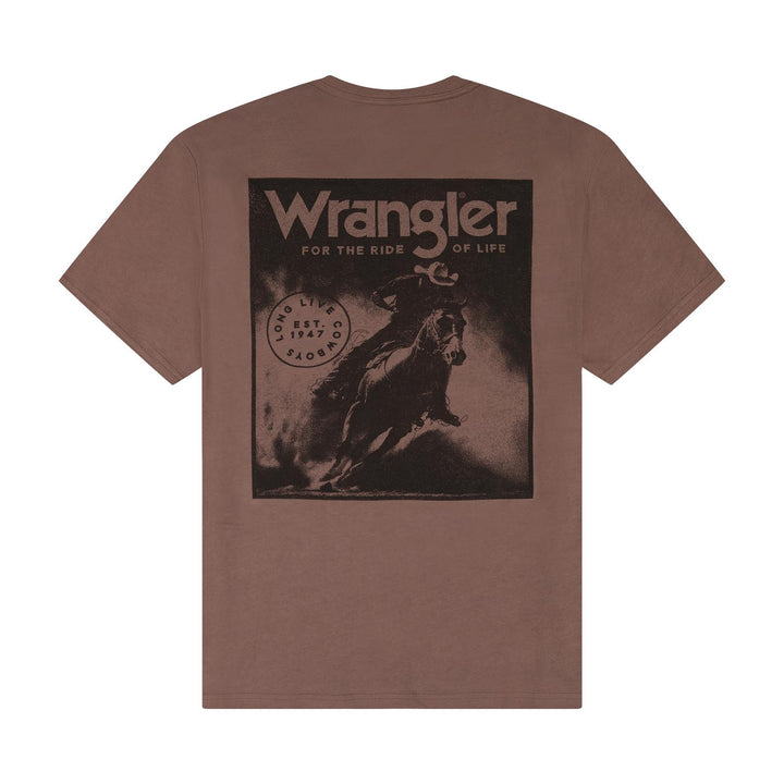 Wrangler® Graphic Short Sleeve T-Shirt - Regular Fit - Coffee Quartz - 112383938