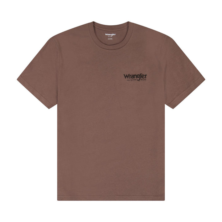 Wrangler® Graphic Short Sleeve T-Shirt - Regular Fit - Coffee Quartz - 112383938