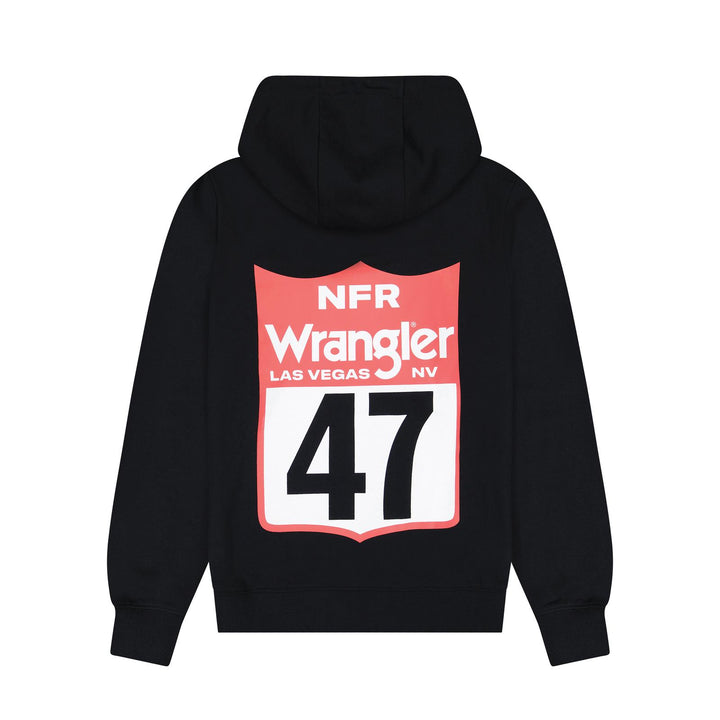 Wrangler® Western Hoodie - Regular Fit - Black Beauty - 112383944