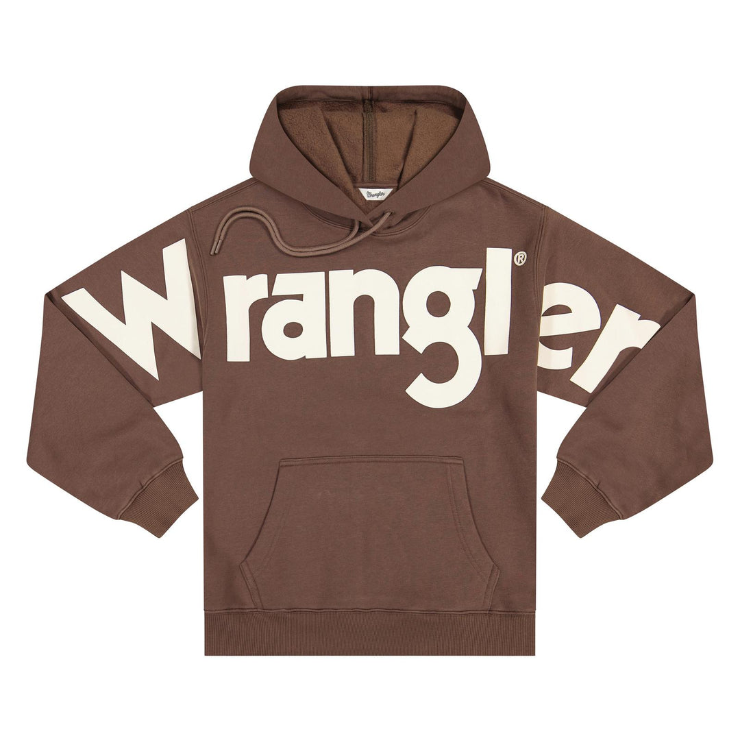 Wrangler® Wide Open Spaces Logo Hoodie - Brown - 112385387