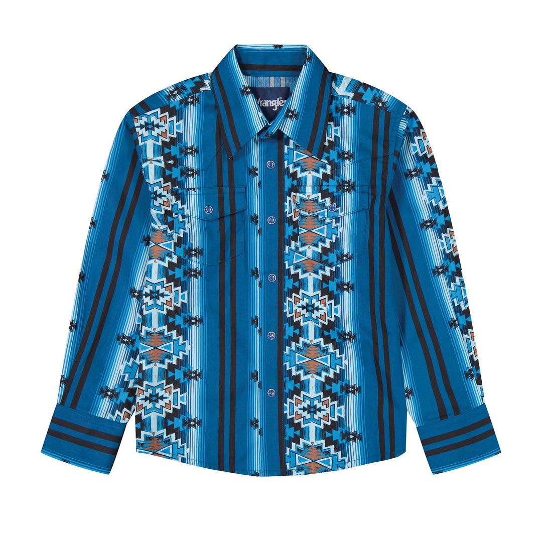 Boys Checotah® Long Sleeve Shirt - Blue - 112385822