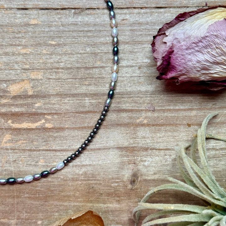 15.25” Freshwater Pearl Necklace – Sterling Silver Chain Necklaces Shopify Collective The Bijoux FAB Jewelry The Bijoux FAB Jewelry