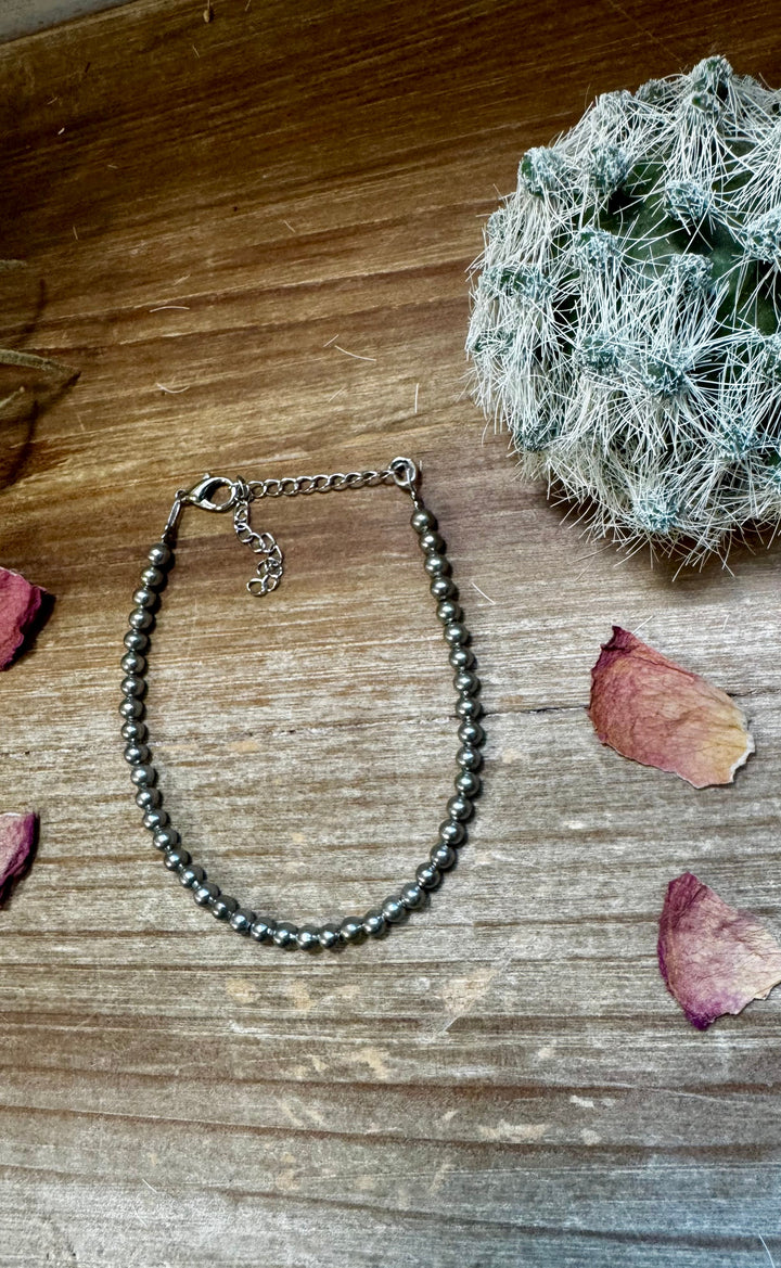 Silver Plated beads bracelet Bracelets Shopify Collective The Bijoux FAB Jewelry The Bijoux FAB Jewelry