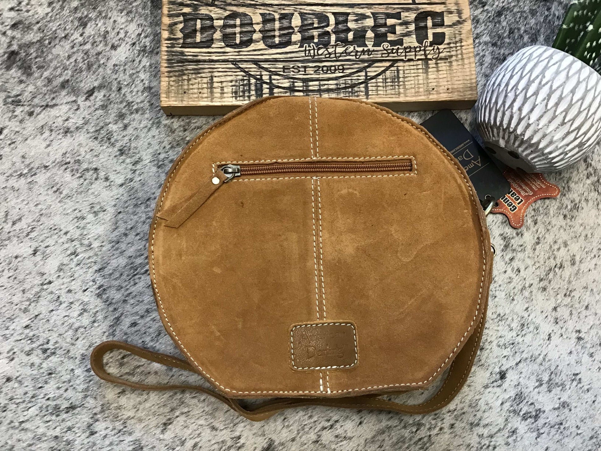 Canteen Suede Genuine Western Leather Women Bag Purse american darling