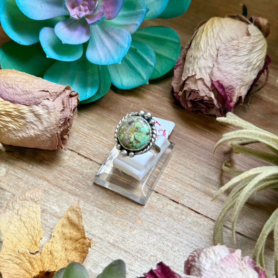 127 - Sterling Silver Firebird Turquoise Medicine Man Eye Stamped Stacking Ring by Jason Ogg Ring Shopify Collective The Bijoux FAB Jewelry The Bijoux FAB Jewelry