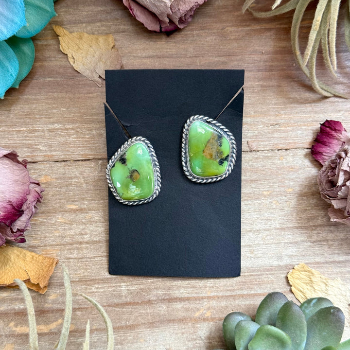 17 - Sterling Silver Sonoran Turquoise Stud Earrings by Jason Ogg Earrings Shopify Collective The Bijoux FAB Jewelry The Bijoux FAB Jewelry