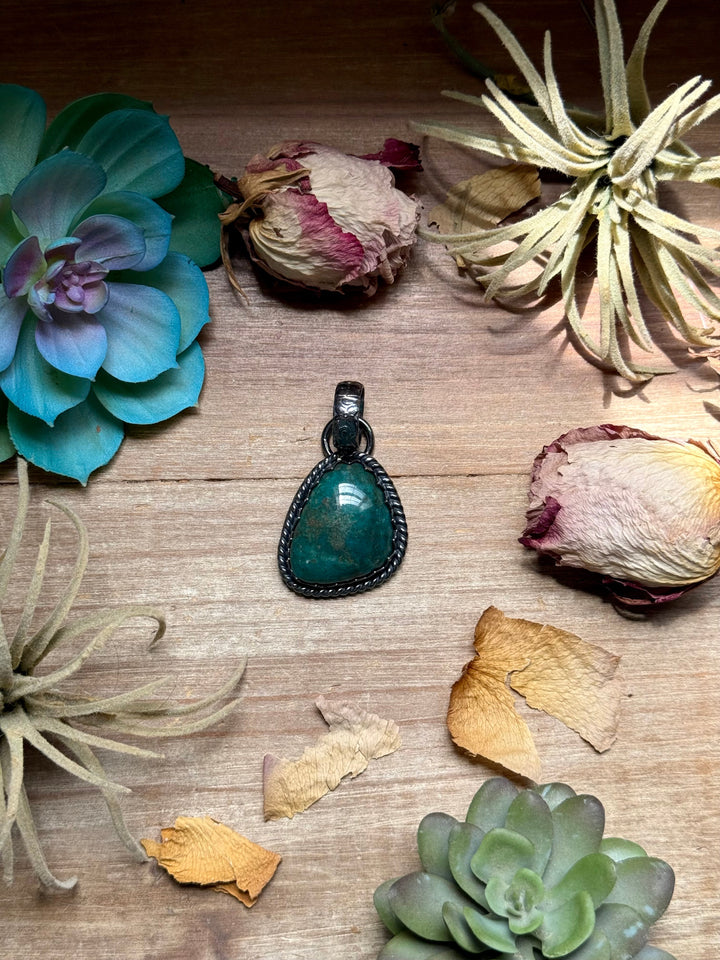MJ Turquoise Pendant – Sterling Silver pendant Shopify Collective The Bijoux FAB Jewelry The Bijoux FAB Jewelry