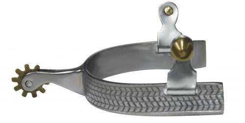 Showman Engraved Harringbone Design Spurs 1456 Spurs Shiloh