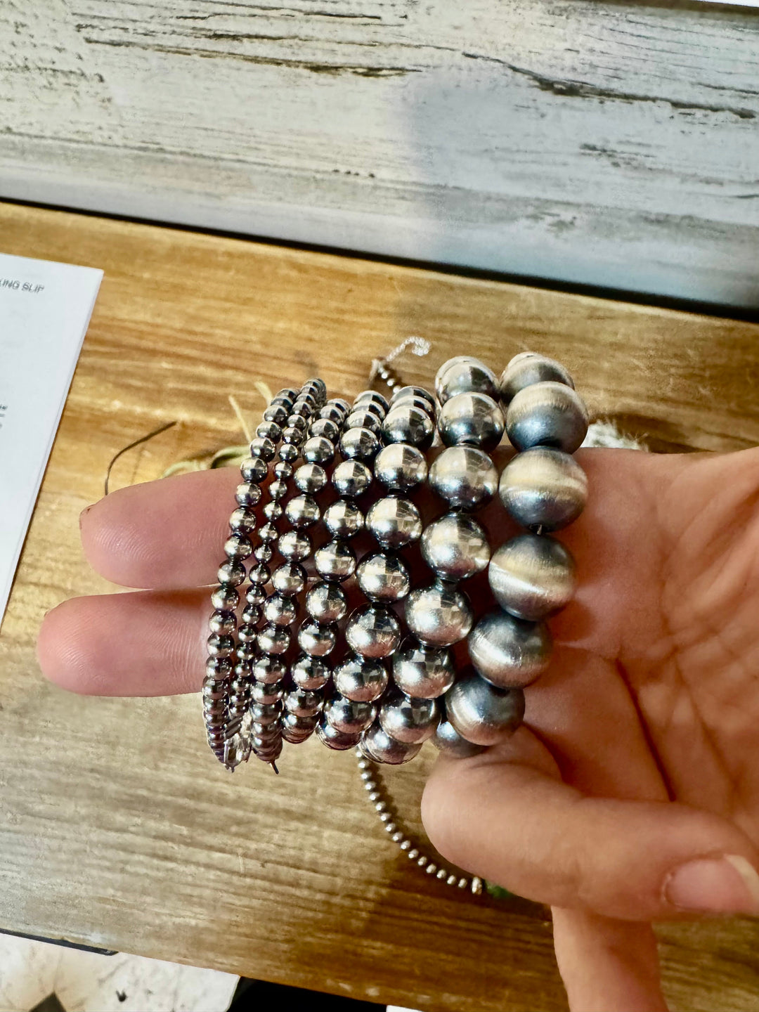 Sterling Silver Pearl Bracelet – Available in All Sizes Bracelets Shopify Collective The Bijoux FAB Jewelry The Bijoux FAB Jewelry