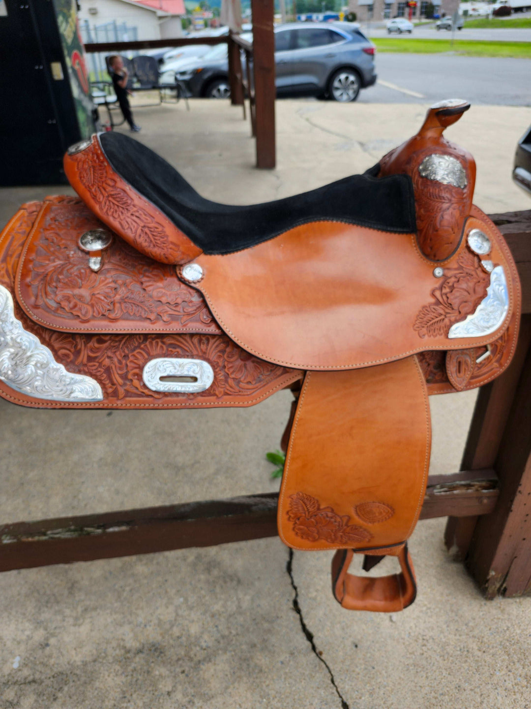 17" Hereford Tex Tan Show Saddle - Double C Western SupplyTex Tan