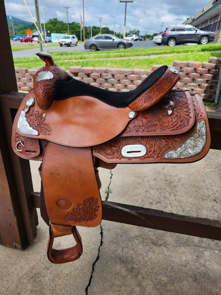 17" Hereford Tex Tan Show Saddle - Double C Western SupplyTex Tan