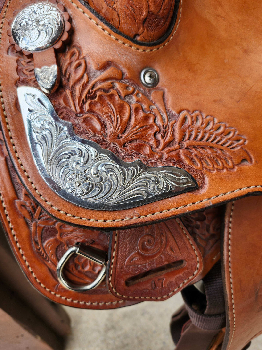 17" Hereford Tex Tan Show Saddle - Double C Western SupplyTex Tan