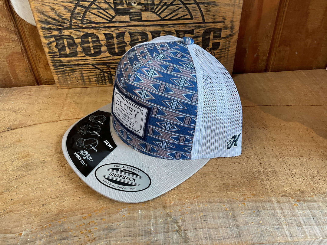 Hooey Doc Tan Aztec/White Trucker Cap 2602T-BLWH Cap caps hooey Hooey