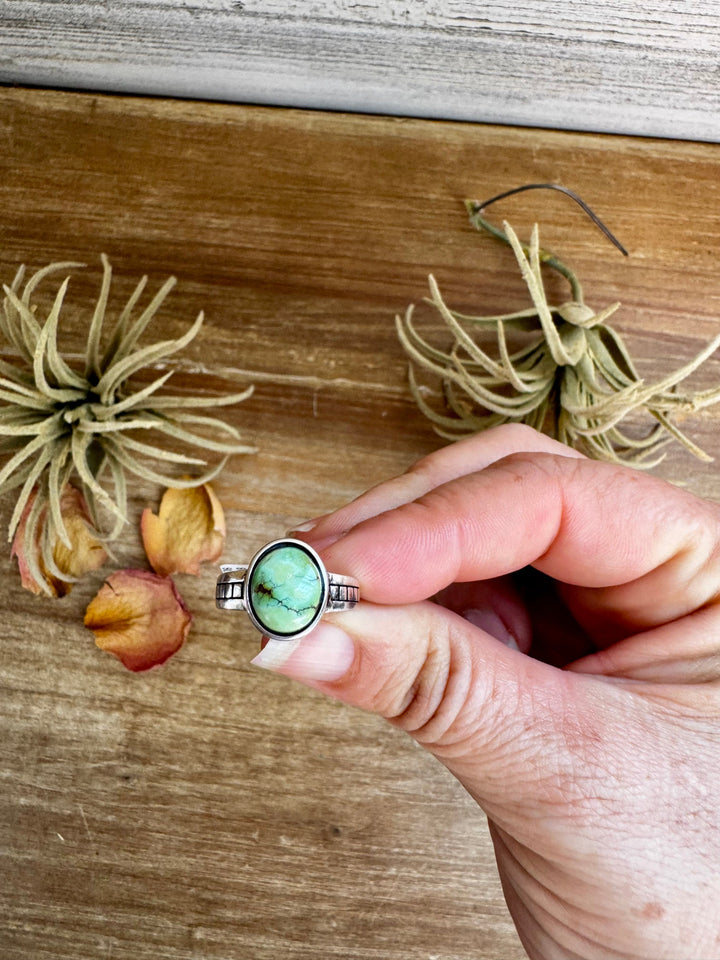 Sonoran Gold Turquoise Ring – Size 7 – Sterling Silver ring Shopify Collective The Bijoux FAB Jewelry The Bijoux FAB Jewelry