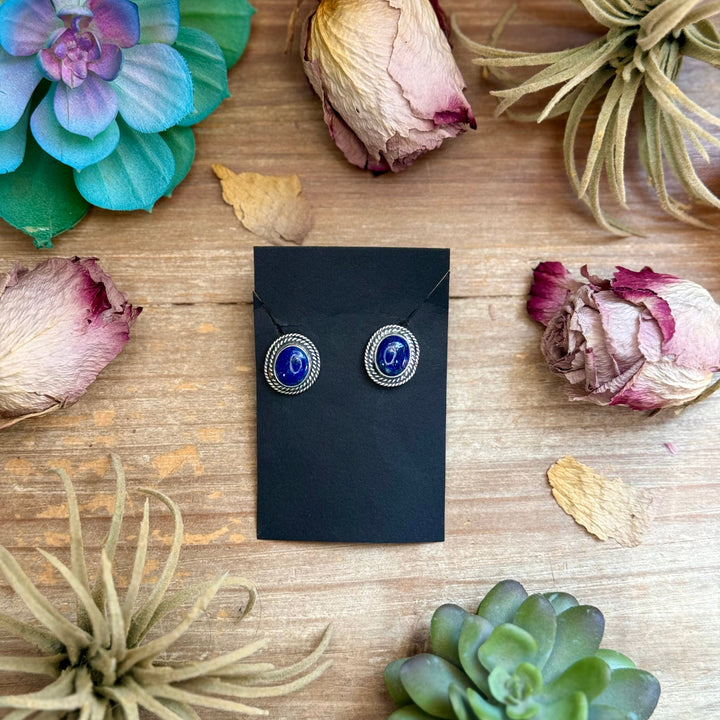 40 - Sterling Silver Lapis Lazuli Stud Earrings by Shay Pfeiffer Earrings Shopify Collective The Bijoux FAB Jewelry The Bijoux FAB Jewelry