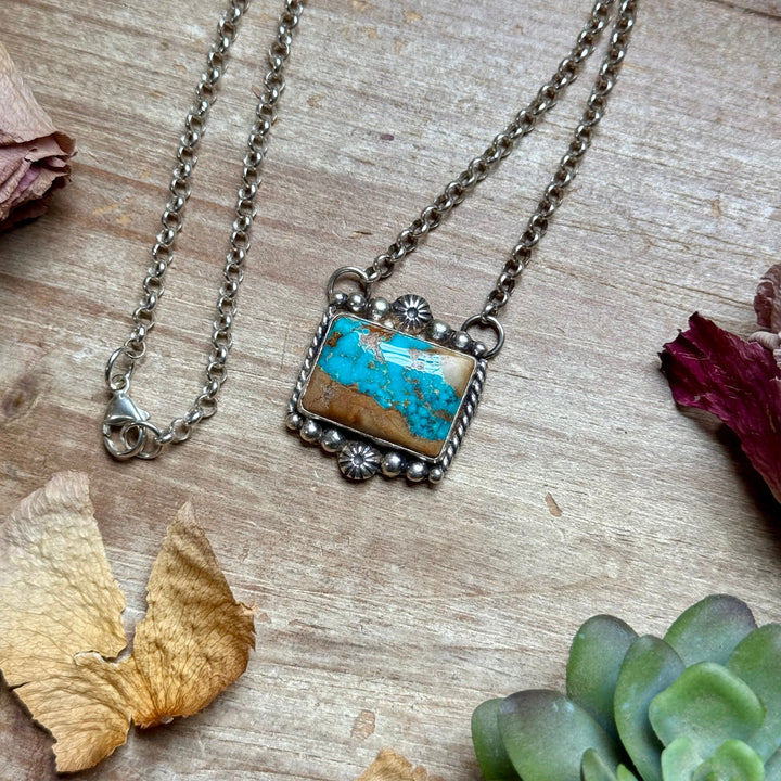 111 - Sterling Silver Easter Blue Turquoise Bar Necklace by Jason Ogg Necklaces Shopify Collective The Bijoux FAB Jewelry The Bijoux FAB Jewelry