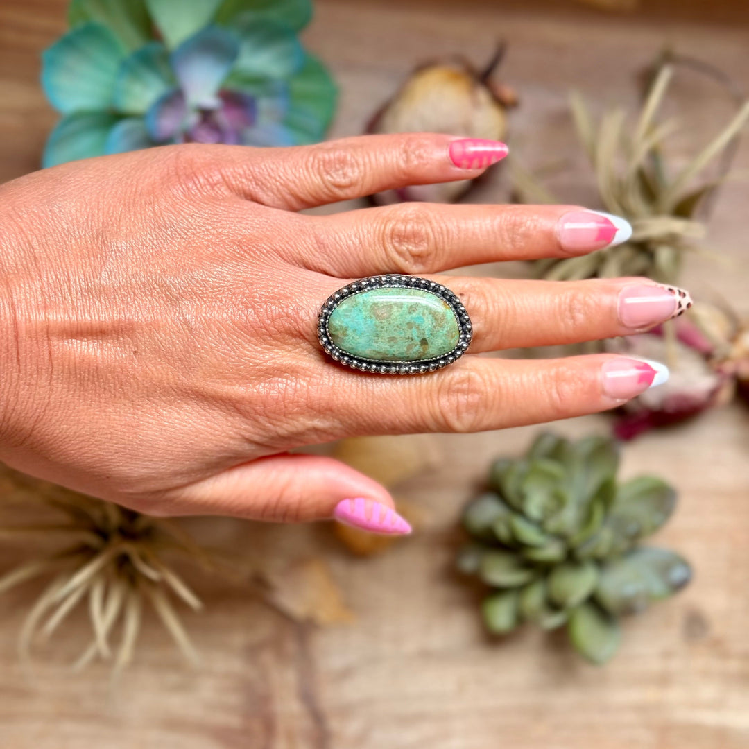 MJ Turquoise Ring – Sterling Silver Ring Shopify Collective The Bijoux FAB Jewelry The Bijoux FAB Jewelry