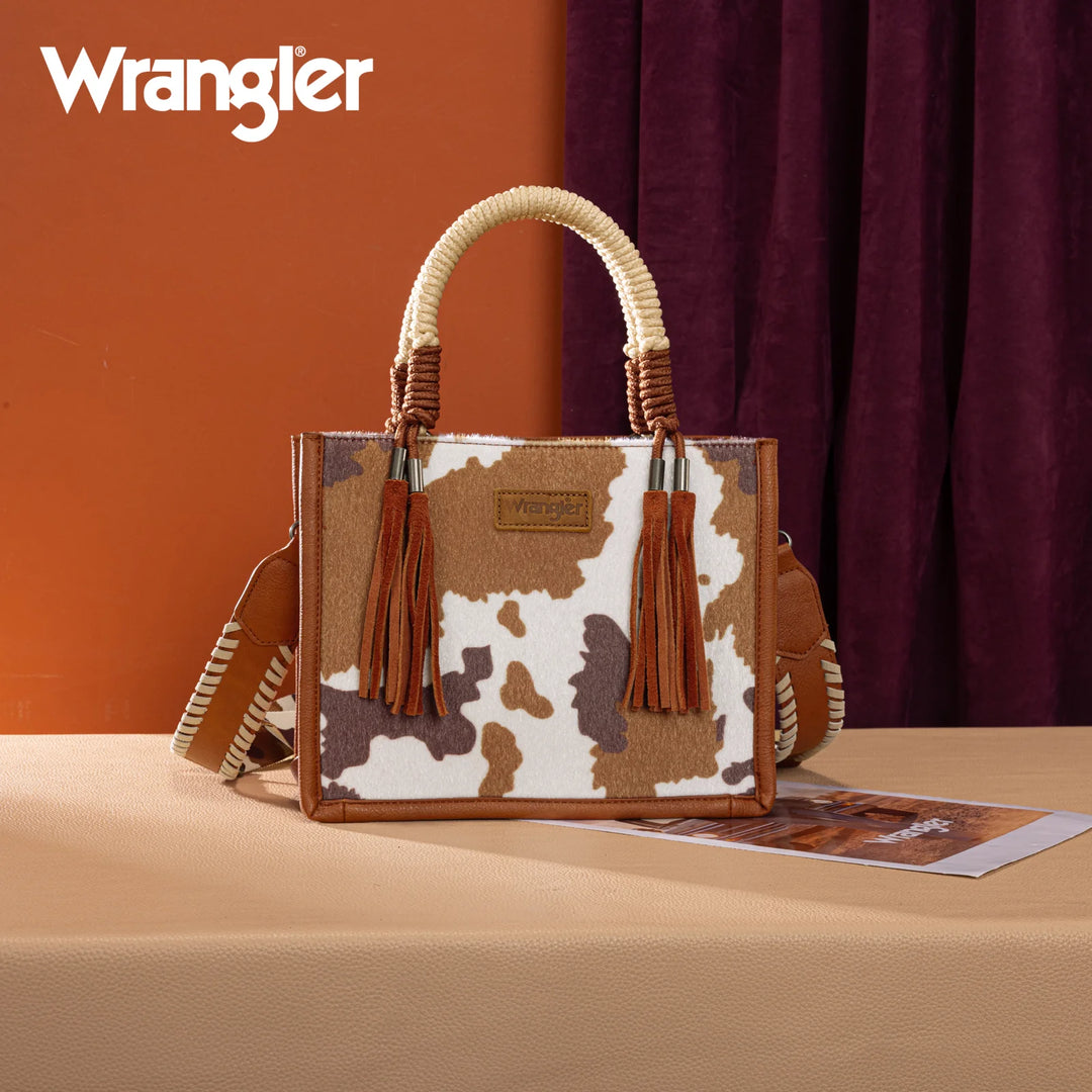 Wrangler Cow Print Tote/Crossbody