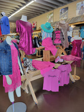 Load image into Gallery viewer, Pink Sequins Dress W Fringe Hem
