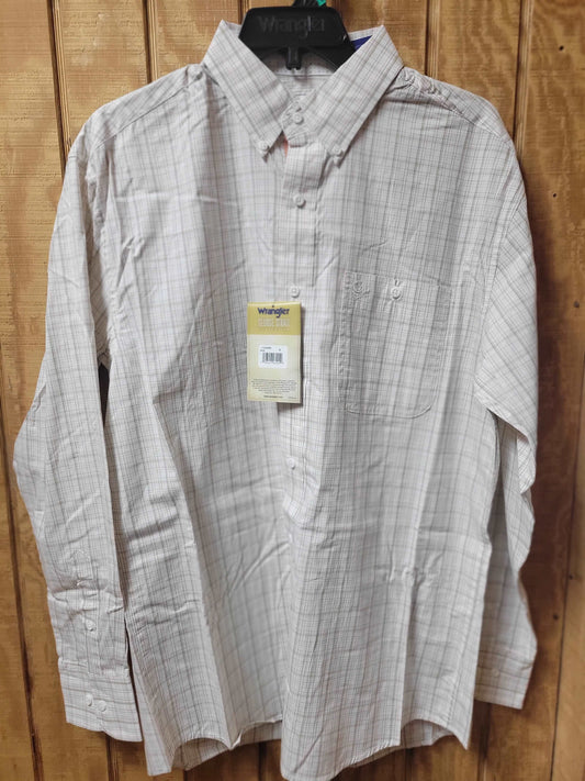 112344868 - Wrangler® George Strait Collection Long Sleeve Shirt - White Wrangler