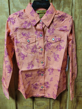 Load image into Gallery viewer, Girl&#39;s Wrangler Wild Horse Snap Shirt
