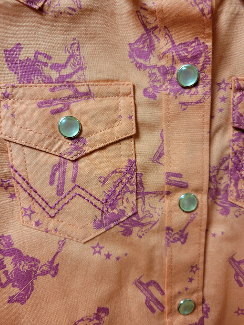Girl's Wrangler Wild Horse Snap Shirt Wrangler