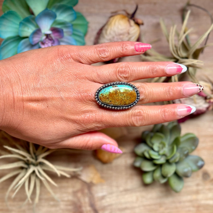 MJ Turquoise Ring – Sterling Silver Ring Shopify Collective The Bijoux FAB Jewelry The Bijoux FAB Jewelry