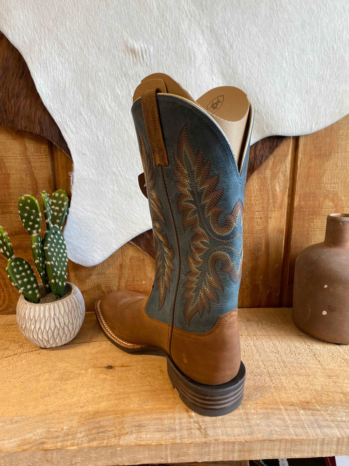 Ariat Men's Hudson Cowboy Boots-Wicker Brown Mens Boots ariat ariatfootwear ariatmens Men's Ariat