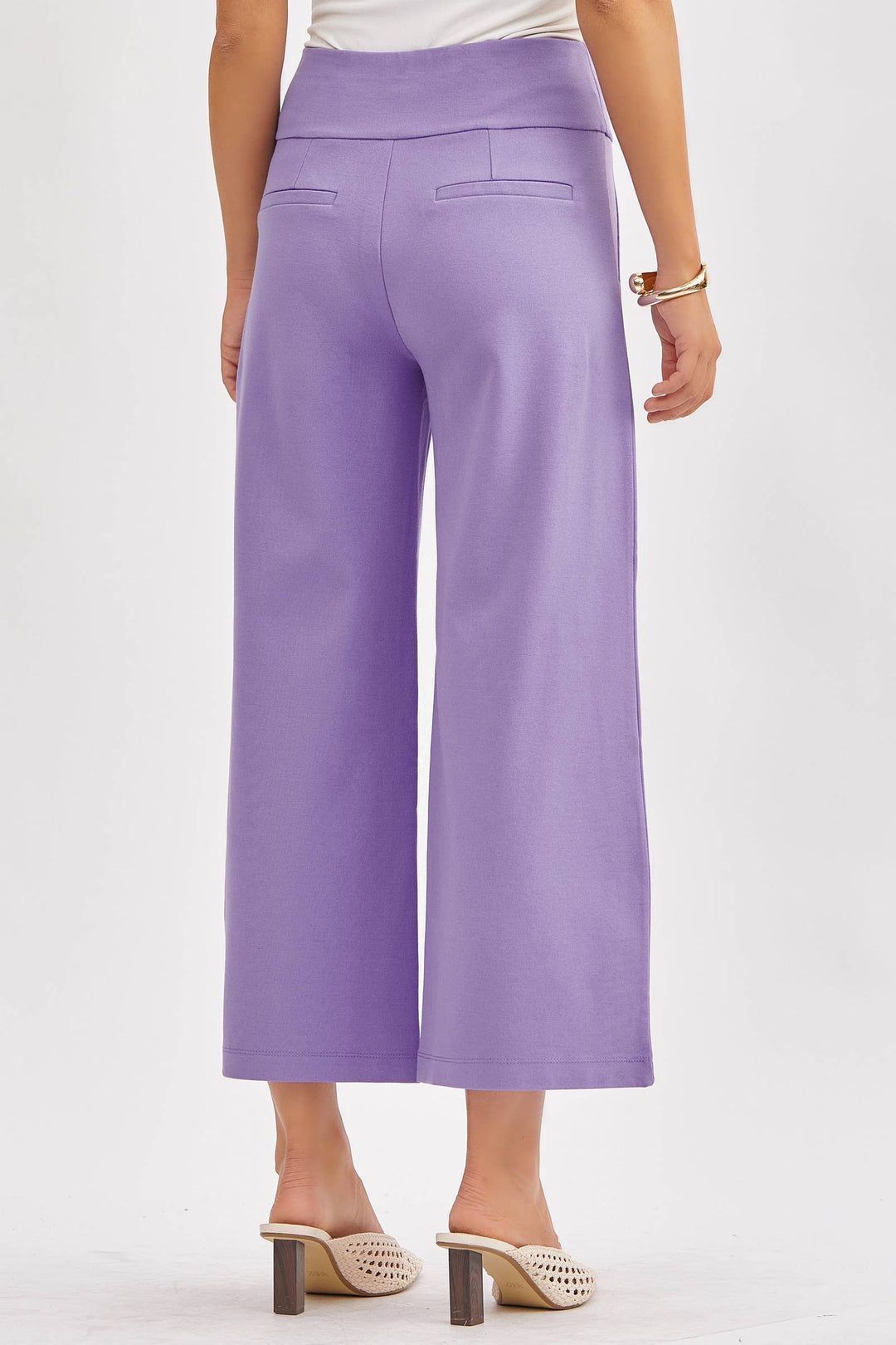Magic Wide Cropped Pants: Violet Pants 60% off Women's Dear Scarlett