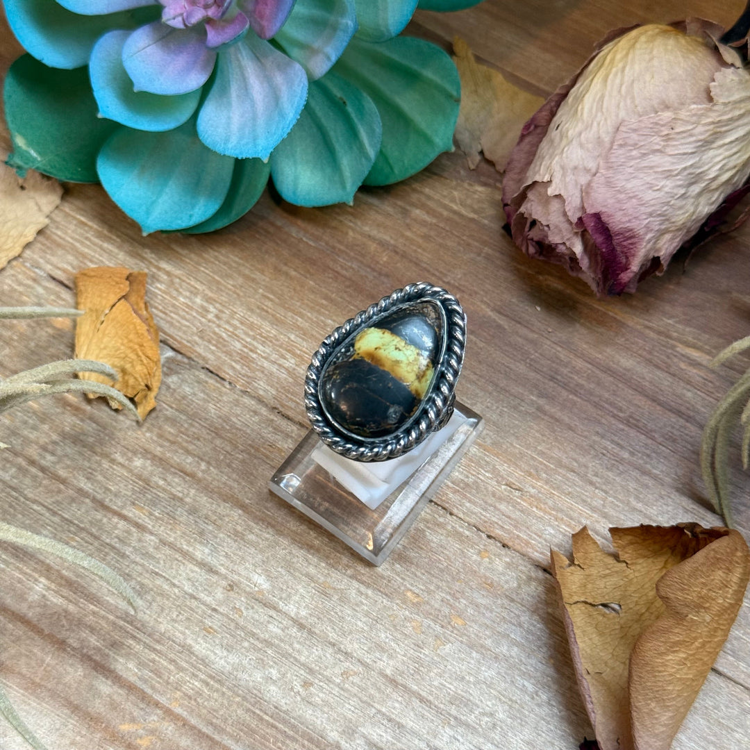 Mj Ring - Black Jack Teardrop Ring Ring Shopify Collective The Bijoux FAB Jewelry The Bijoux FAB Jewelry