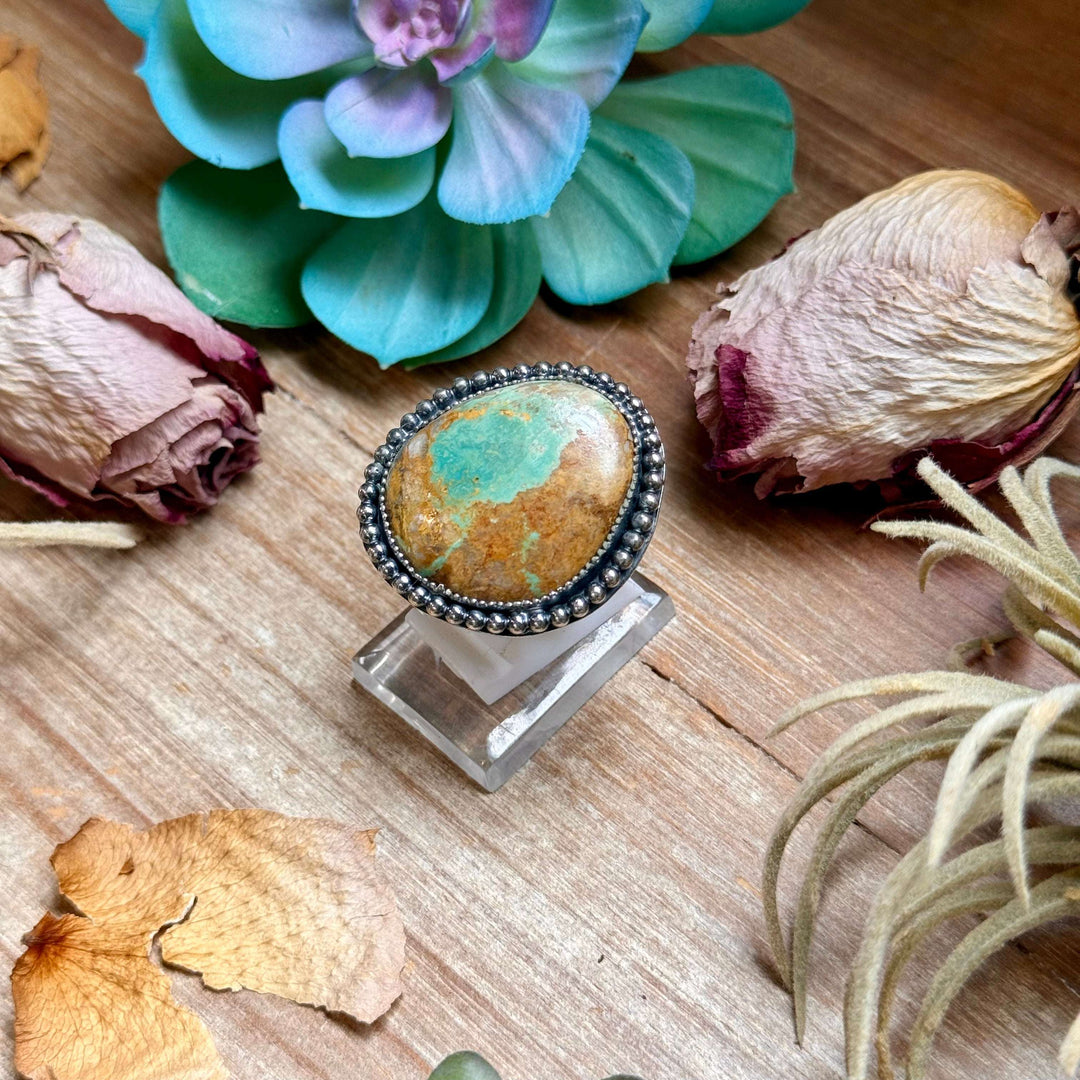 MJ Freeform Turquoise Ring – Sterling Silver Ring Shopify Collective The Bijoux FAB Jewelry The Bijoux FAB Jewelry