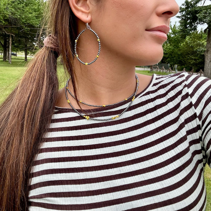 Palomino Turquoise Stack – 3 Piece Necklace & Earring Set set Shopify Collective The Bijoux FAB Jewelry The Bijoux FAB Jewelry